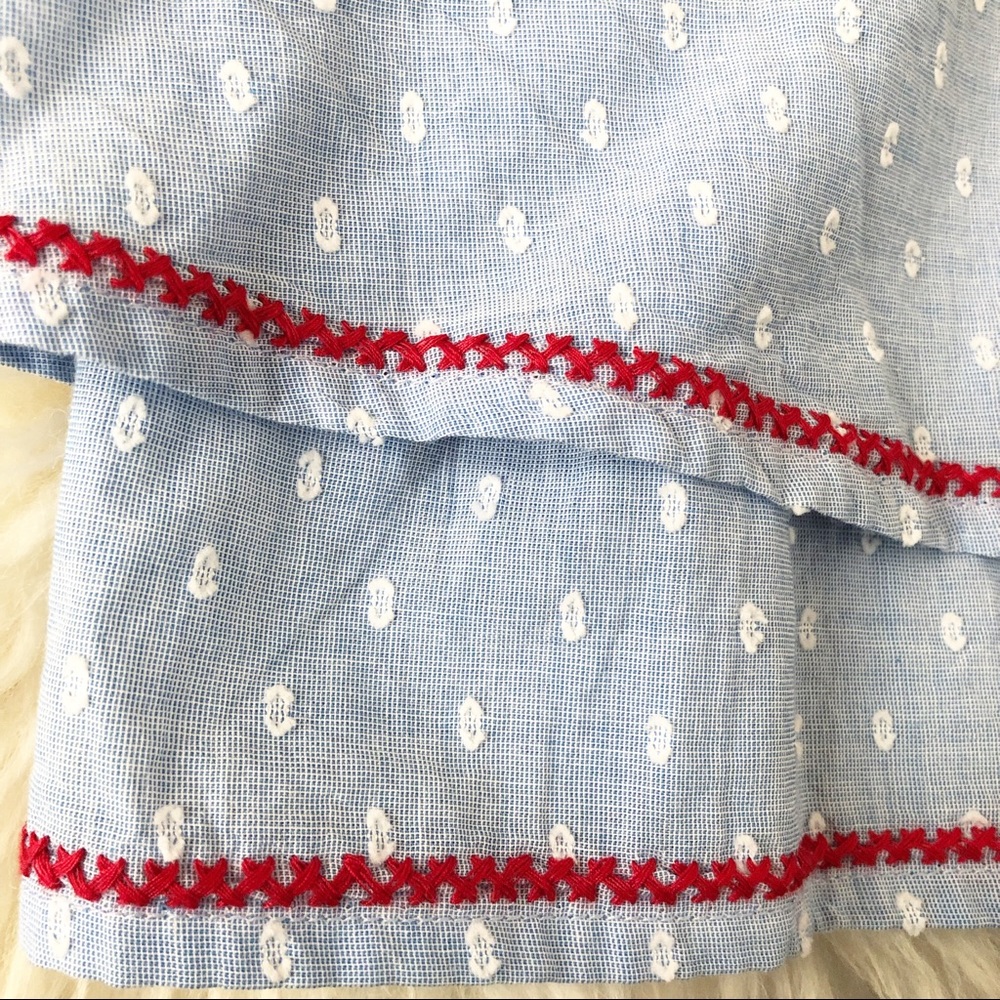 True Craft Racerback Ruffled Blouse Size M - Picture 5 of 8